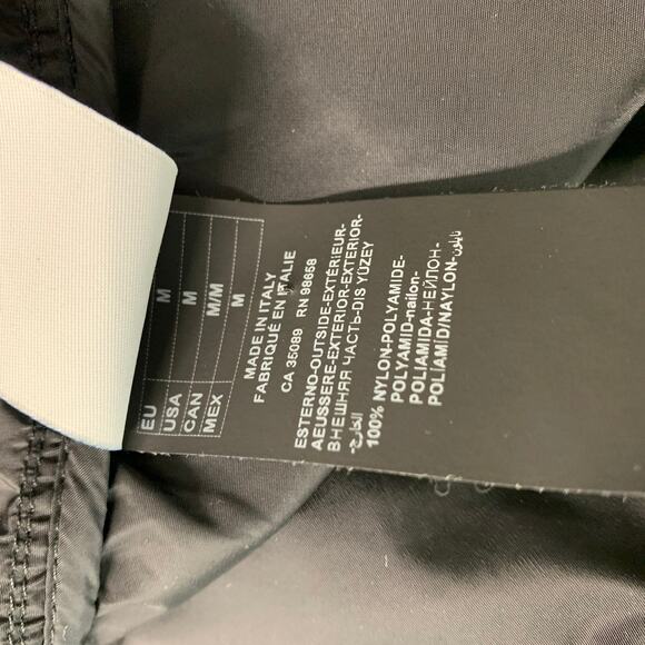 NICK WOOSTER Size M Black White Checkered Nylon Hooded Jacket - Picture 9 of 10